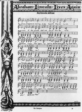 Photo:Abraham Lincoln Brigade Spain 1937 Song Sheet Music Lives Again picture