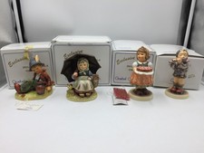 Lot of 4 M.J. Hummel Goebel Figures W/ Box Special Edition 8,9 Umbre,10,11 Flute picture