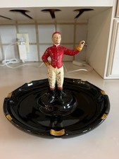 EXTREMELY Rare The 21 Club Restaurant Ashtray Iconic NYC Landmark Horse Jockey picture
