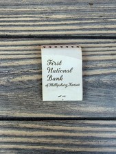First National Bank Phillipsburg Kansas Vintage Stars 1.5x2