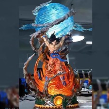 Dragon Ball Z Goku Spirit Bomb LED Figure - Super Saiyan Action Statue Gift picture