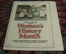 NEWSDAY NEW YORK - INSERT MAGAZINE - WOMEN'S HISTORY MONTH - MARCH 2000 picture