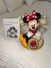 Vintage 1990’s Disney “Minnie Mouse” Desk Telephone Includes Original Manual picture