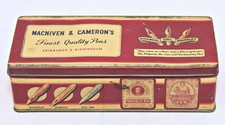Vintage Macniven & Cameron's Pen Litho Tin box Made in Edinburgh & Birmingham picture