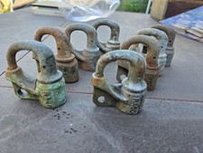 8 Vintage RACO Railroad Signal Locks Cleveland Union Terminal Ohio No Keys picture