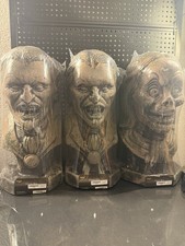 Spirit Halloween Lot of 3 Vampire & Ghoul Busts Horror Halloween Decor New picture