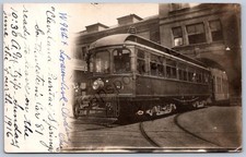 K11/ Cleveland Ohio RPPC Postcard c10 Trolley Puritas Springs Park SW Line 85 picture
