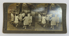 Vintage Keystone Stereoview Company Stereoview Card 294007 Children Playing picture