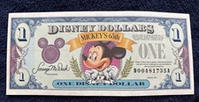 1993 Mickey's 65th Anniversary Uncirculated Disney $1 Dollar picture