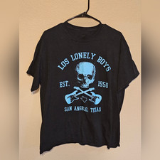 VTG Los Lonely Boys Band Texas Tour Cotton Black All Size T Shirt CC268 picture