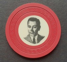 RAREST Mafia Mobster LANSKY CASINO CHIP Hotel CAPRI George RAFT 1957 $5 PLANE picture
