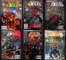 The All-New Exiles #1-2, 6-9 Comic Book Lot 6 Issues Malibu 1995-1996 picture