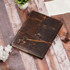 Heritage A4 Vintage Leather Journal Notebook picture
