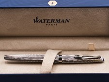 RARE Vintage Waterman C/F Fountain Pen 18 kt Gold F nib WITH RARE CONVERTER picture