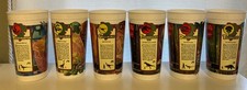 6 Jurassic Park McDonald's Dinosaur Collector Cup Cups Lot Complete Set 1992 picture