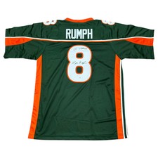 Mike Rumph Autographed Miami (Green #8) Custom Stitched Jersey - JSA picture