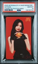 AHYEON 2025 MCDONALD'S X BABYMONSTER CASSETTE GEM MINT PSA 10 picture
