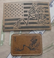 Wolf Forty Designs Rare SOF Leather Patch Set - Forward Observations Group FOG  picture