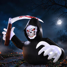 7.2FT Halloween Inflatable Outdoor, Inflatable Grim Reaper Decor picture