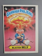 1985 Topps Garbage Pail Kids Series 1 OS1 Blasted Billy #8b Matte Checklist READ picture