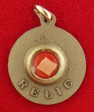 Vintage SAINT JOHN NEUMANN Relic Medal 3RD CLASS Religious Relic Cloth Medal picture