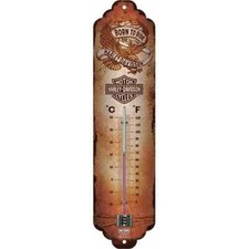 Harley Davidson Retro Thermometer Wall Nostalgic Indoor Merchandise 12 In Gift picture