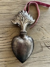 Sacred Heart Ex Voto Silver Perfume Bottle picture