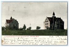 1907 Exterior View Lutheran Normal College Dormitory Madison Minnesota Postcard picture