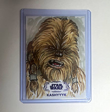 2024 Topps Star Wars Hyperspace Purple Foil Chief Tarful sketch by Quinton Baker picture