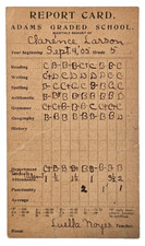 Vintage 1905 Adams Graded School Report Card picture