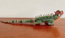 16 inch beaded LIZARD from Guatemala seed beads handmade arts and crafts picture