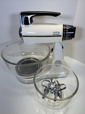 Vtg Sunbeam Mixmaster Stand Mixer 12 Speed American Classic Bowls Attachments picture
