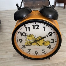 Sunbeam Garfield Alarm Clock 1978 Vintage Cartoon Cat Comic 18 Inches Read picture