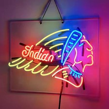 US STOCK Indian Motor Neon Sign 19