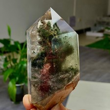 307G Natural Green Ghost Crystal Quartz Crystal Mineral Specimen picture