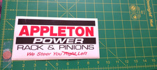 Vintage APPLETON Sticker Decal Original Old Stock picture