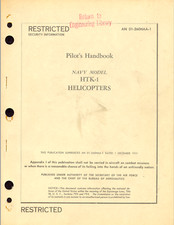 51 Page 1952 Navy Kaman HTK-1 Huskie HH-43 AN 01-260HAA-1 Pilot's Handbook on CD picture