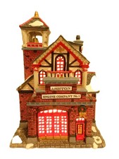 Lemax Winter Glen Dillard’s Ashton Engine Co No 1 Fire Dept Lighted House 2001 picture
