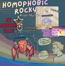 THE ORIGINAL Homophobic Rocky Uncensored Keychain - Project Hail Mary (Canada) picture