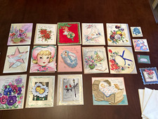 1940’s  Golden Rose Vintage All Occasions Greeting Card Mixed Lot w/ Envelopes picture