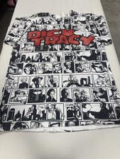 Vintage 1990 Dick Tracy All Over Print Comic Strip T-Shirt Screen Stars USA L picture