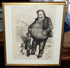 Original Full Page Engraving Harpers Weekly by Thomas Nast--Boss Tweed 1872 picture