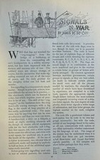 1898 Military Signals in Wartime illustrated picture