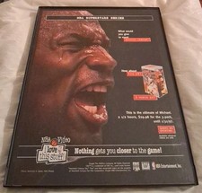 Michael Jordan NBA Superstars Series Framed Print Ad 1997 8.5x11 picture