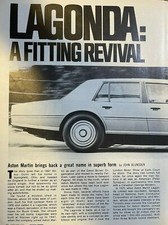 Motor Trend Road Test 1977 Aston Martin Lagonda picture