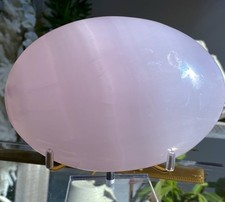 700gram Big Size Pink Mangano Calcite Palmstone UV Reactive Healing Crystal picture