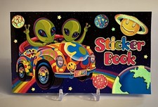 VTG 90s Lisa Frank Glowing Zoomer & Zorbit - Sticker Collection Book - RARE picture