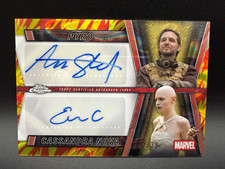 Topps 2025 Deadpool Chrome Deadpool & Wolverine Dual Auto Pyro/Cassandra /39 picture