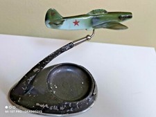 VINTAGE AIRPLANE YAK-3 ASHTRAY SOVIET USSR CCCP ЯКОВЛЕВ ЯК-3 AIRTRAY DESKTOP picture
