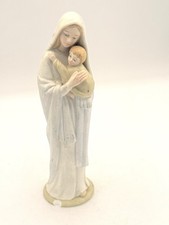 Roman 8” Madonna & Child Virgin Mary Baby Jesus Porcelain Figurine Thailand picture